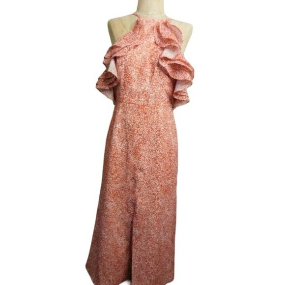 Urban Outfitters Dresses & Skirts - C/Med Collective Size S Small Lined Ruffle Trim Maxi Dress Urban Outfitters